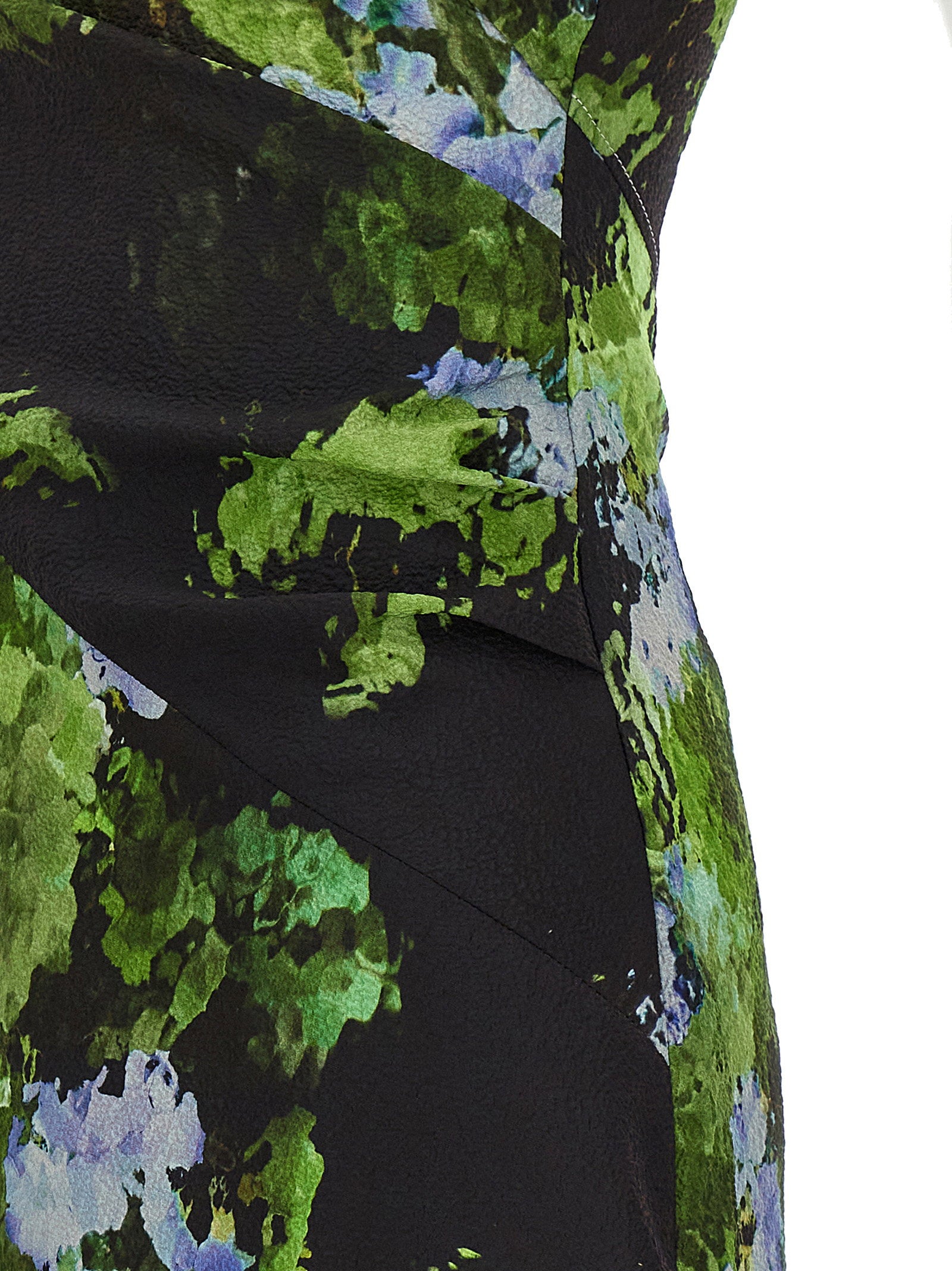 Victoria Beckham Floral Printed Dress Multicolor