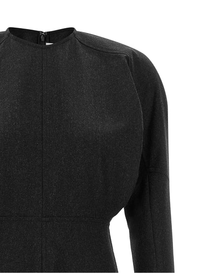 Victoria Beckham Dolman Dress Gray
