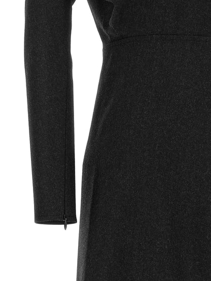 Victoria Beckham Dolman Dress Gray