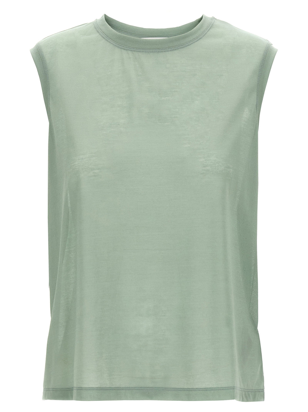 Victoria Beckham Logo Embroidery Top Green