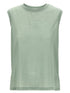 Victoria Beckham Logo Embroidery Top Green