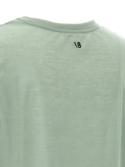 Victoria Beckham Logo Embroidery Top Green