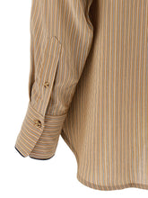 Victoria Beckham Piping Detail Pyjama Shirt Brown