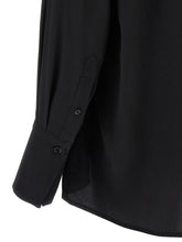 Victoria Beckham Gather Detail Tie Blouse Black