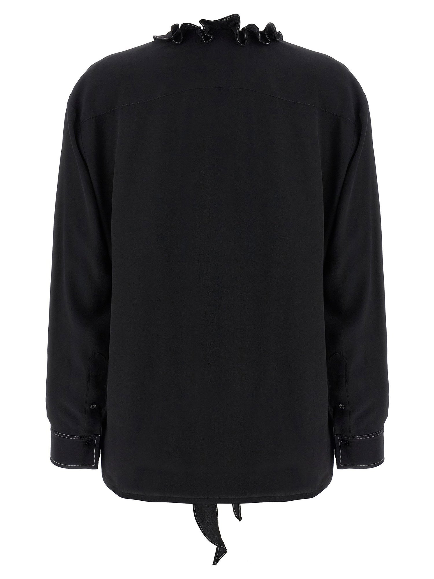 Victoria Beckham Ruffle Blouse Black
