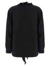 Victoria Beckham Ruffle Blouse Black