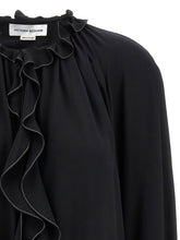 Victoria Beckham Ruffle Blouse Black