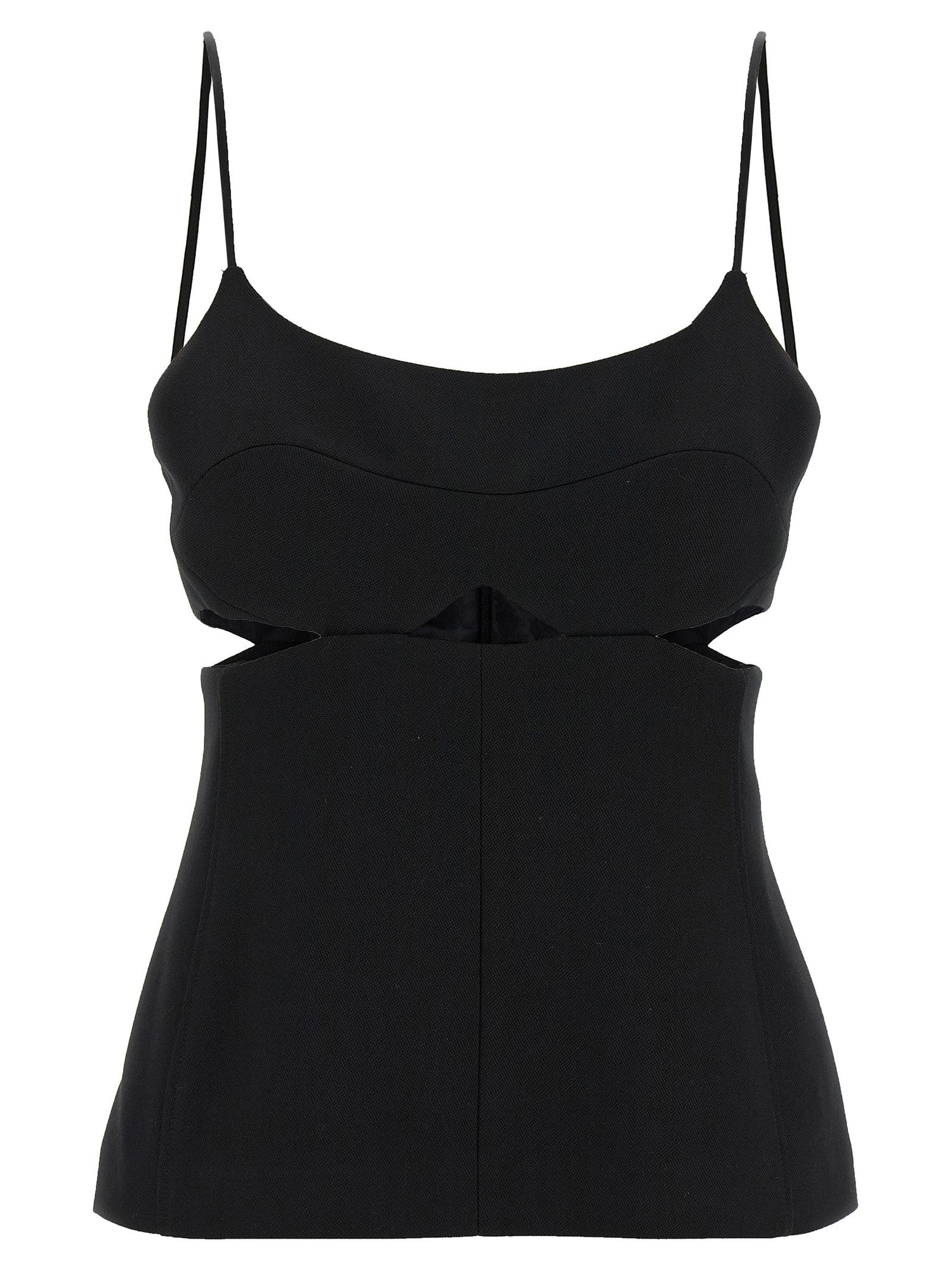 Victoria Beckham Cut-out Cami Top Black