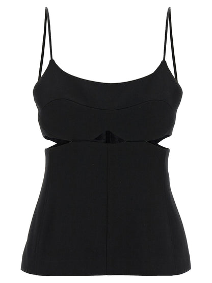 Victoria Beckham Cut-out Cami Top Black