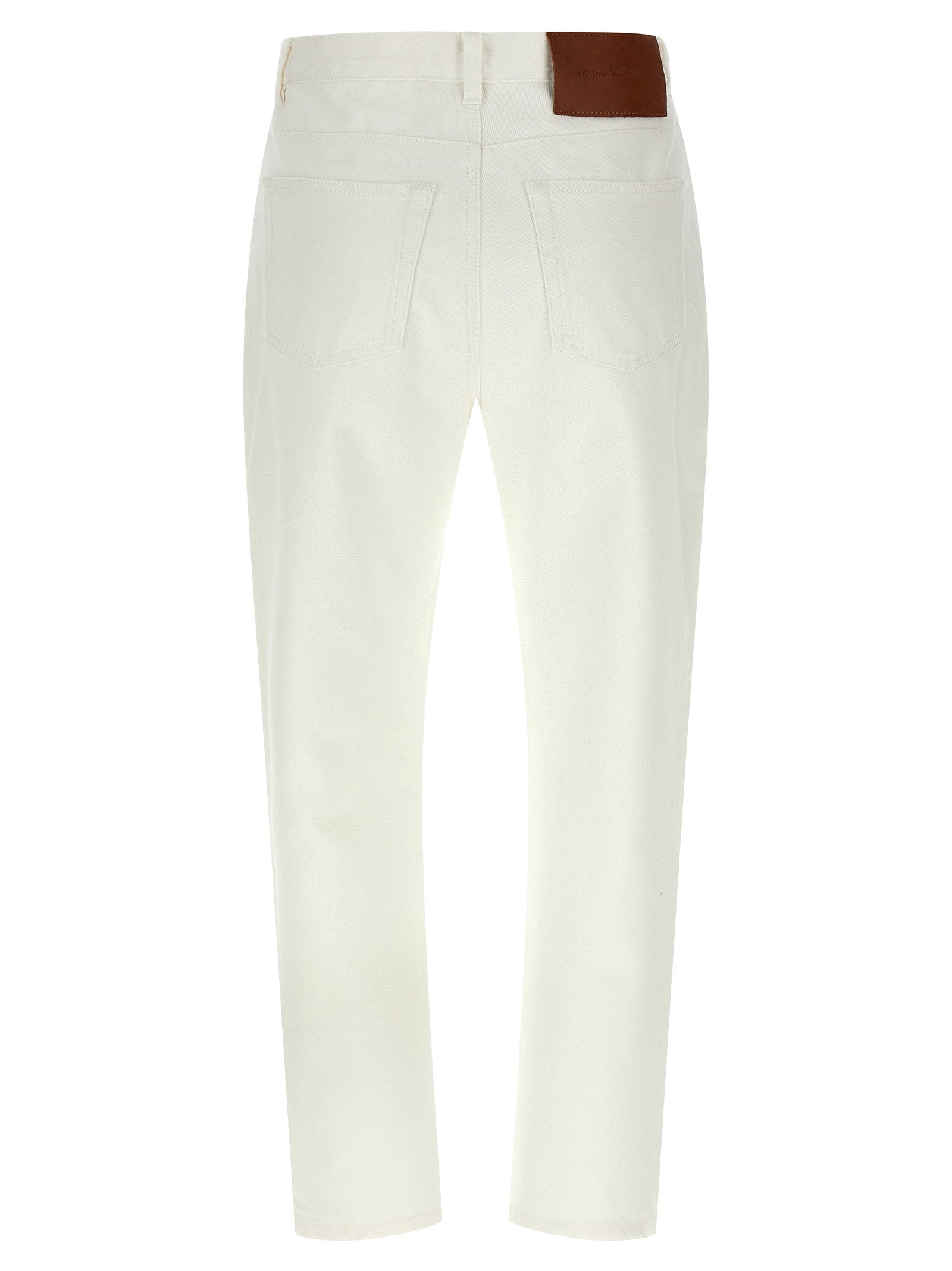 Victoria Beckham High Waist Jeans White