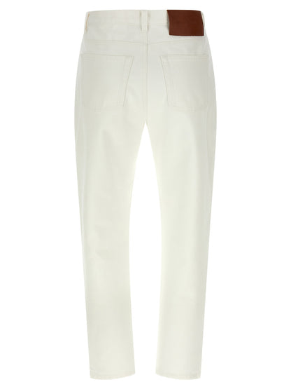 Victoria Beckham High Waist Jeans White
