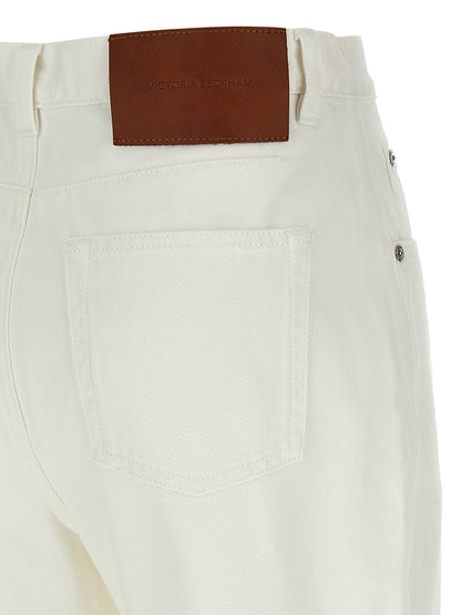 Victoria Beckham High Waist Jeans White