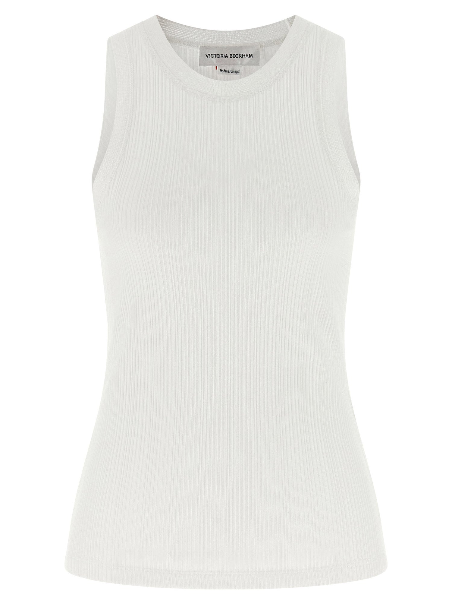 Victoria Beckham Rib Tank Top White