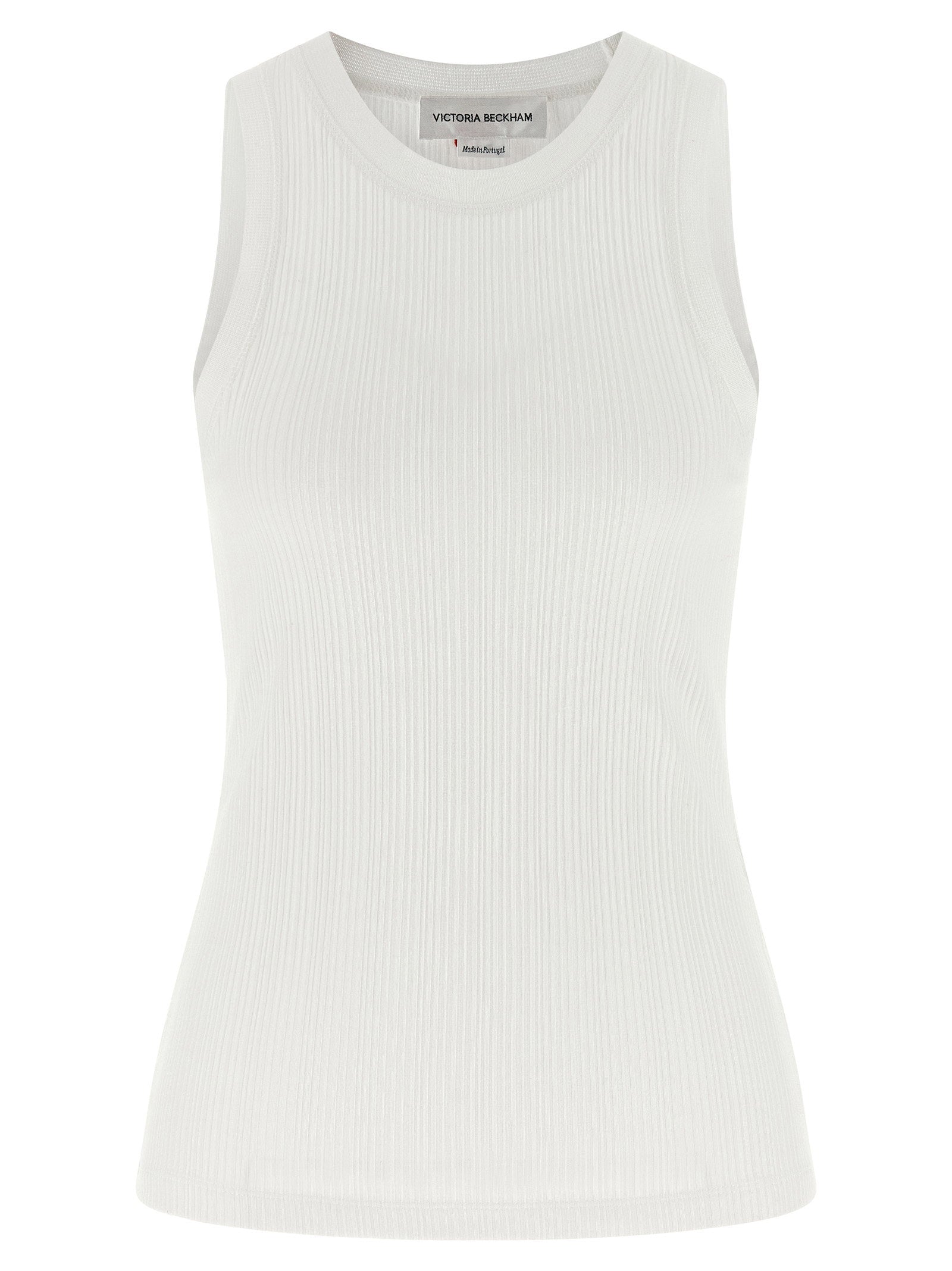 Victoria Beckham Rib Tank Top White