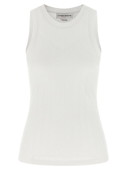 Victoria Beckham Rib Tank Top White