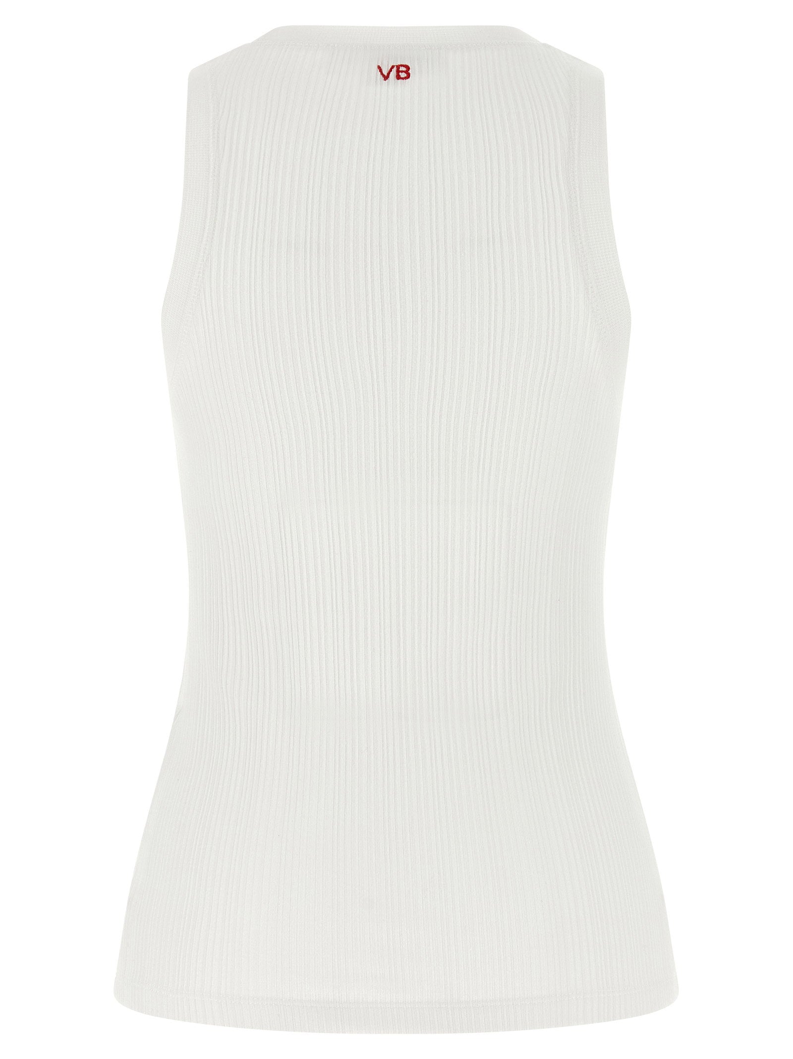 Victoria Beckham Rib Tank Top White