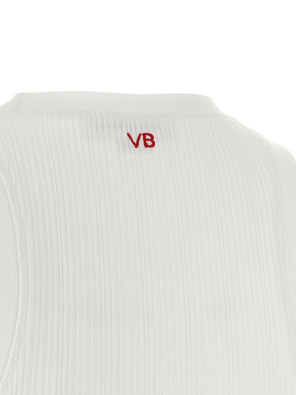 Victoria Beckham Rib Tank Top White