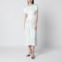 Victoria Beckham Blaire Midi Jersey Dress Green