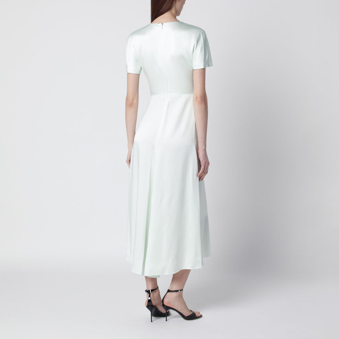 Victoria Beckham Blaire Midi Jersey Dress Green