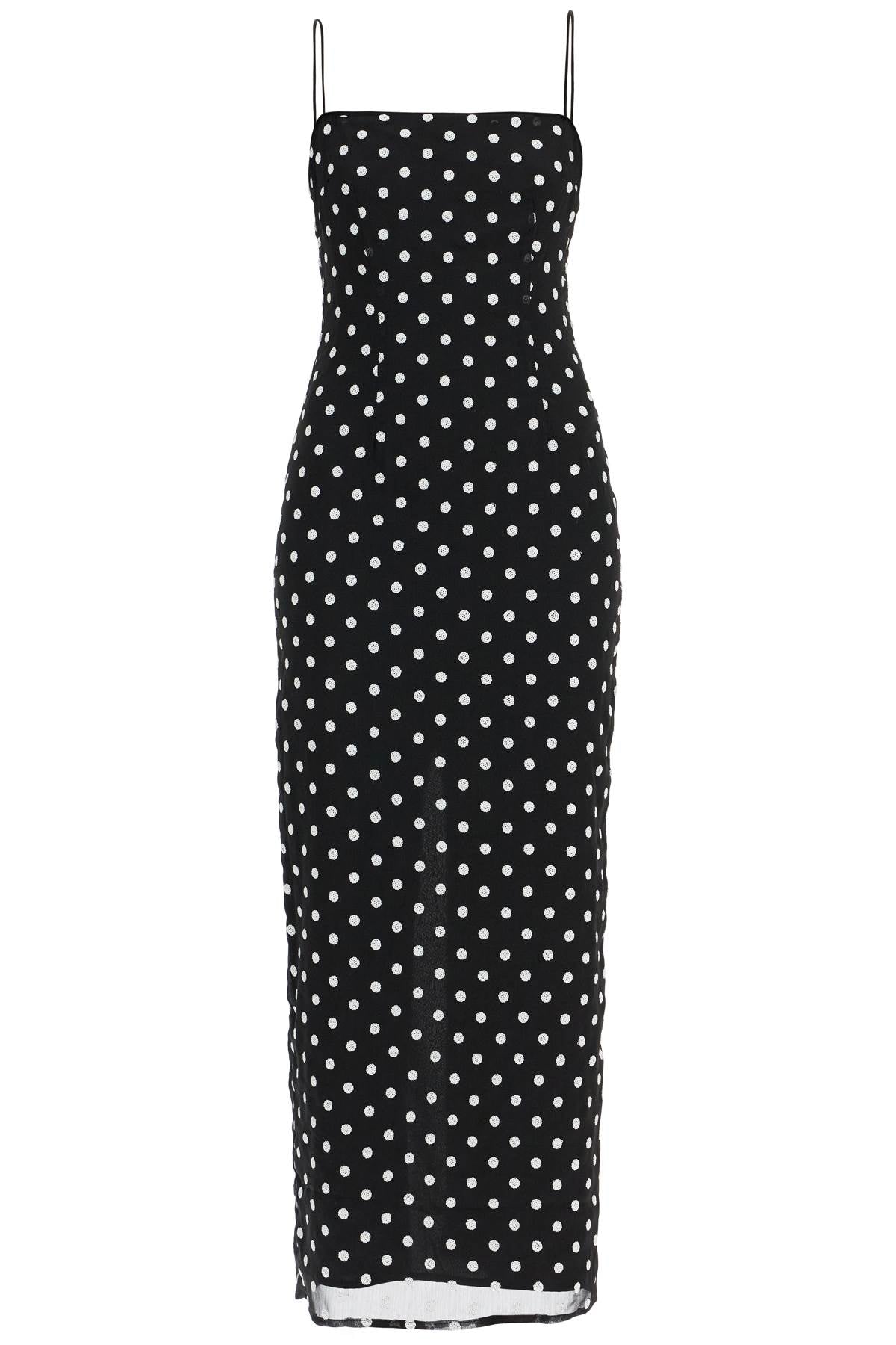 Sequin Polka Dot Maxi Dress