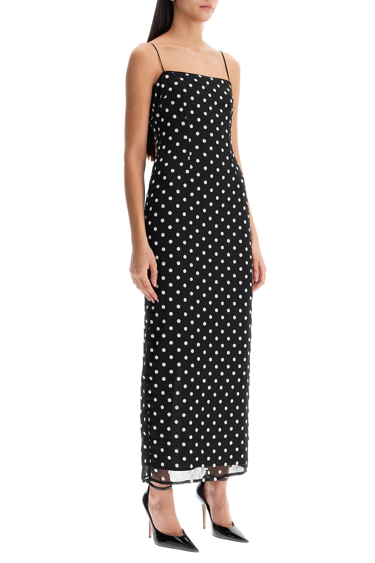 Sequin Polka Dot Maxi Dress