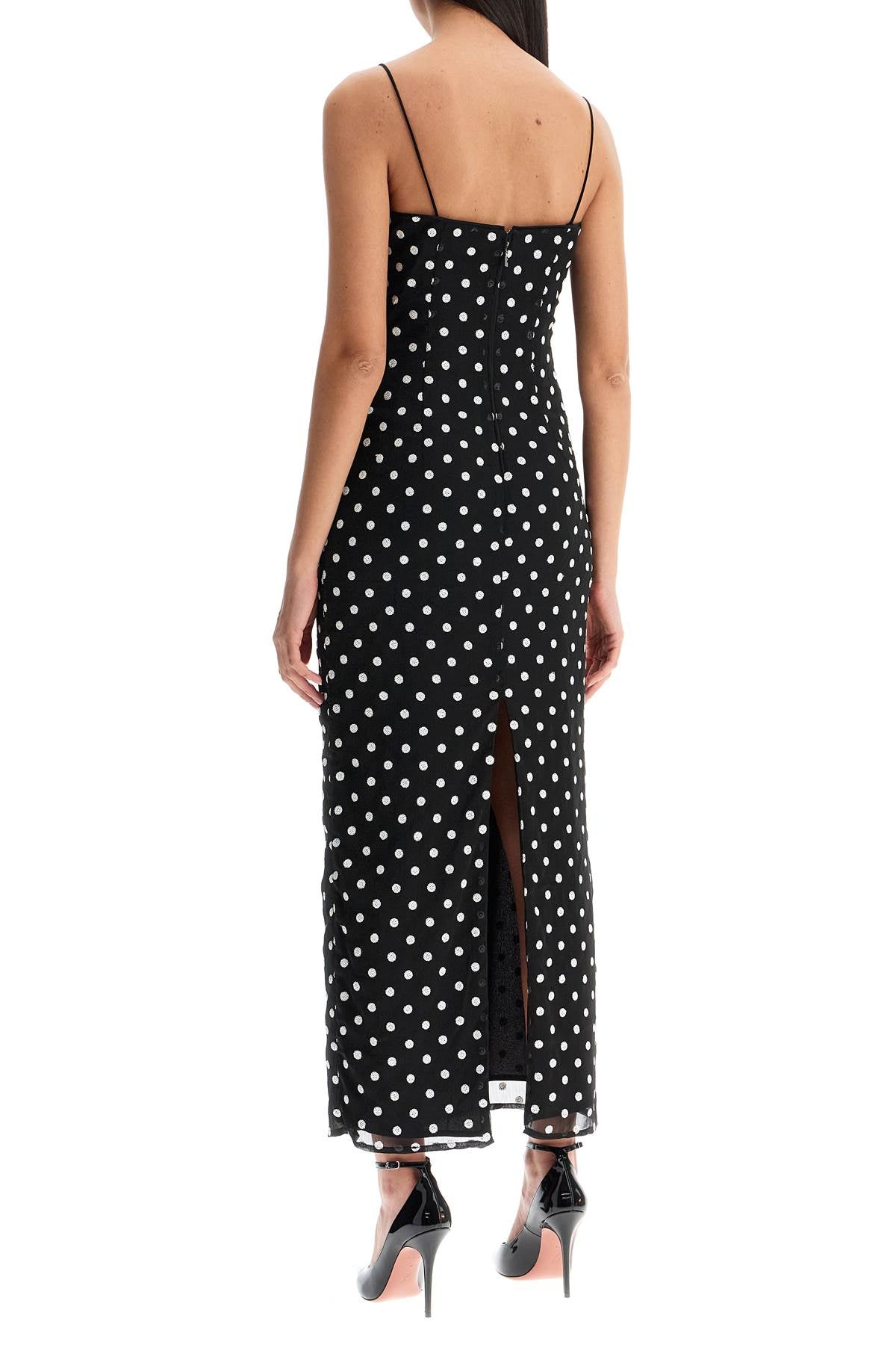 Sequin Polka Dot Maxi Dress