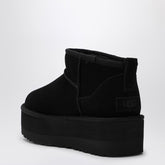 Ugg Classic Ultra Mini Platform Black Ankle Boots Black
