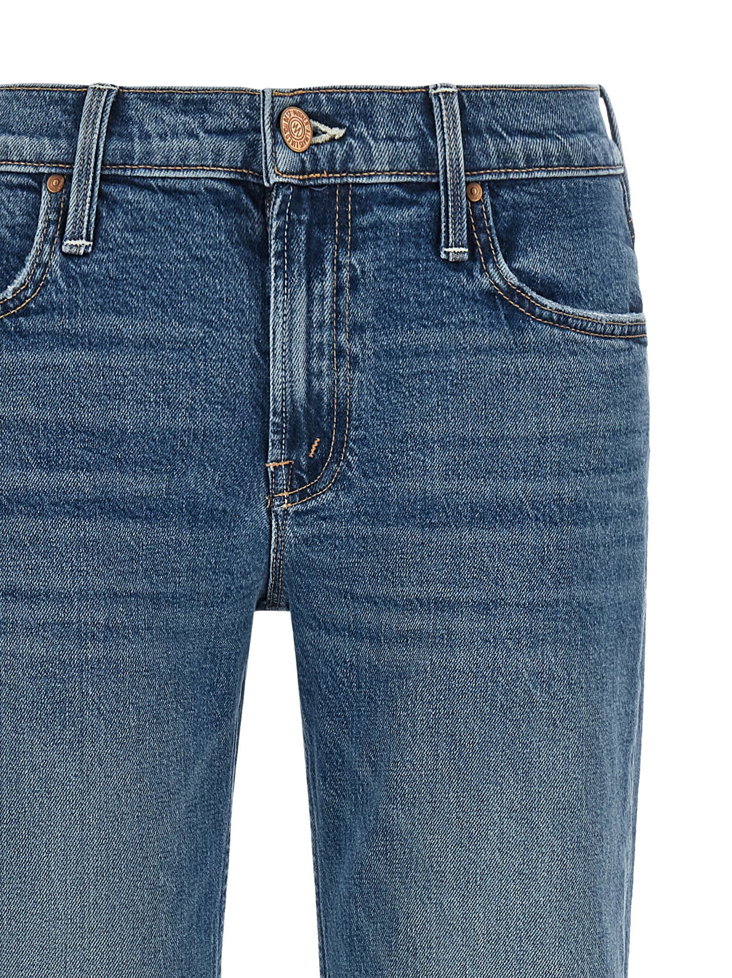 Mother The Jinx Heel Jeans Blue