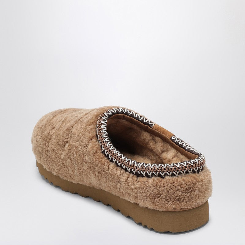 Ugg Tasman Maxi Curly Sheepskin Slippers Brown