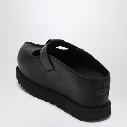 Ugg Goldenstar Hi Mules Leather Platform Black