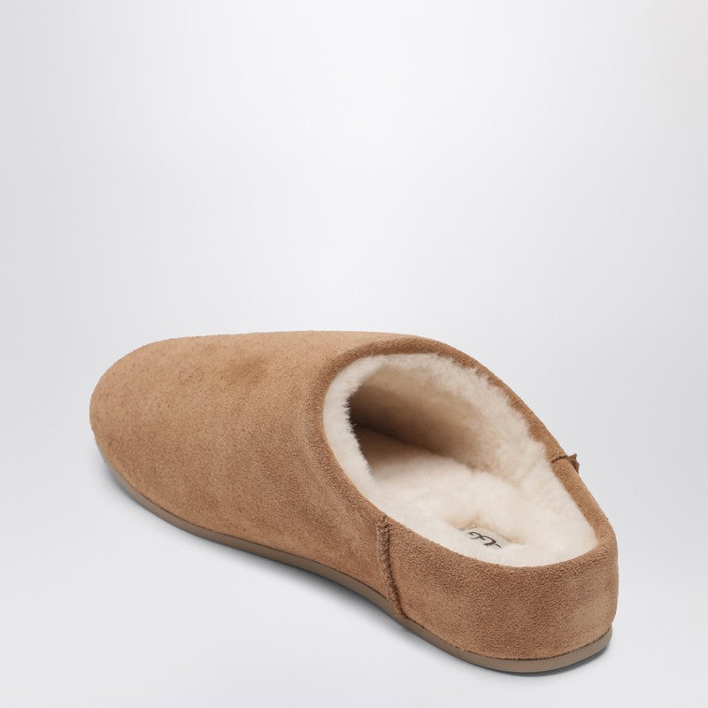Ugg Slip-on Elea Suede Shearling Sneakers Brown