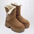 Ugg Classic Esmee Shearling Leather Foldover Boots Brown