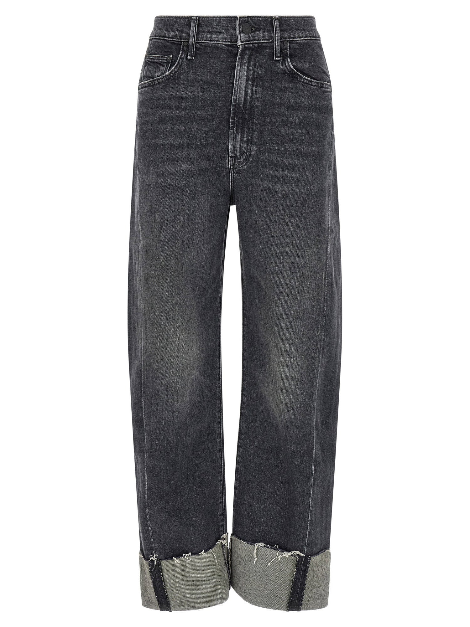 Mother The Half Pipe Cuff Jeans Gray