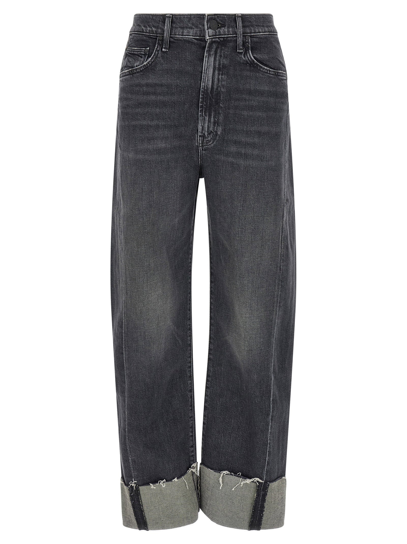 Mother The Half Pipe Cuff Jeans Gray