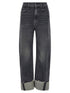Mother The Half Pipe Cuff Jeans Gray