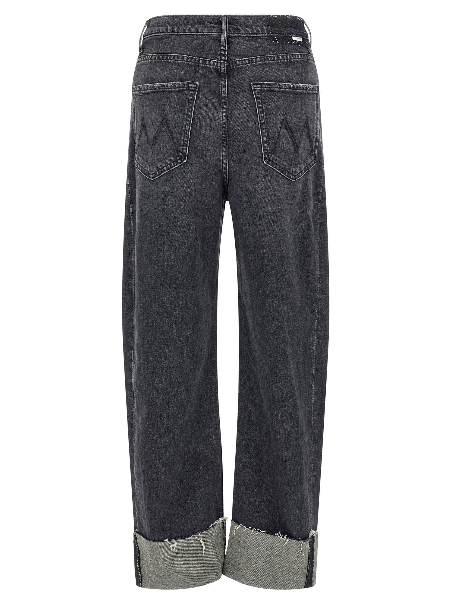 Mother The Half Pipe Cuff Jeans Gray
