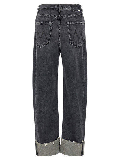 Mother The Half Pipe Cuff Jeans Gray