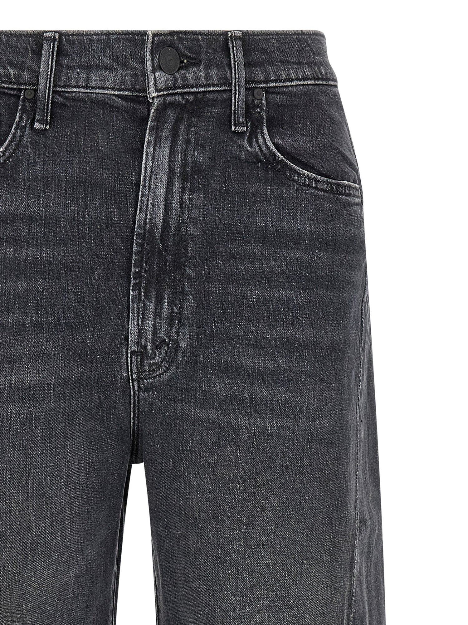 Mother The Half Pipe Cuff Jeans Gray