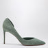 Christian Louboutin Manuka Grey Suede Kate Pumps with Red Sole Grey