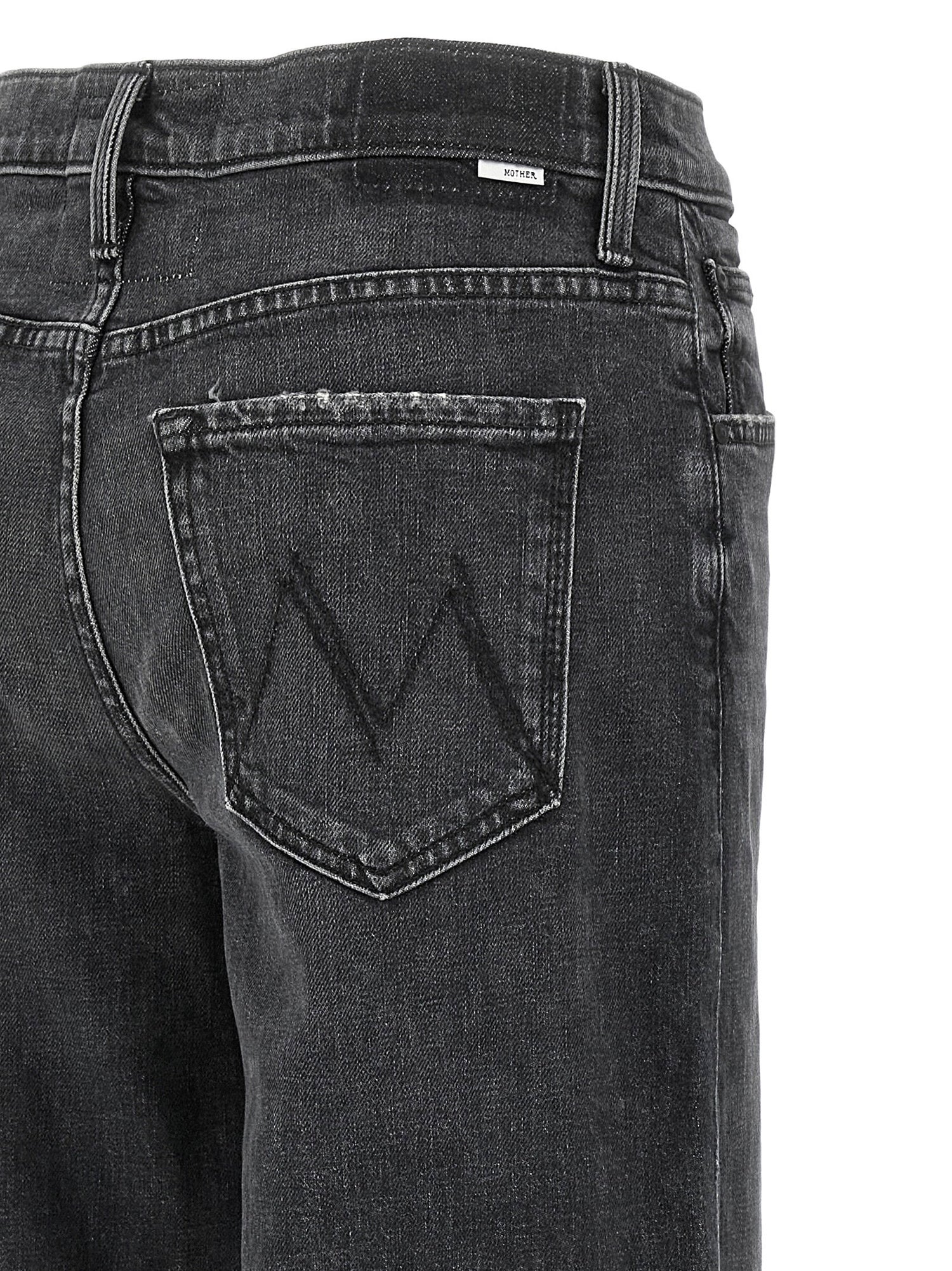 Mother The Smoothie Sneak Jeans Black