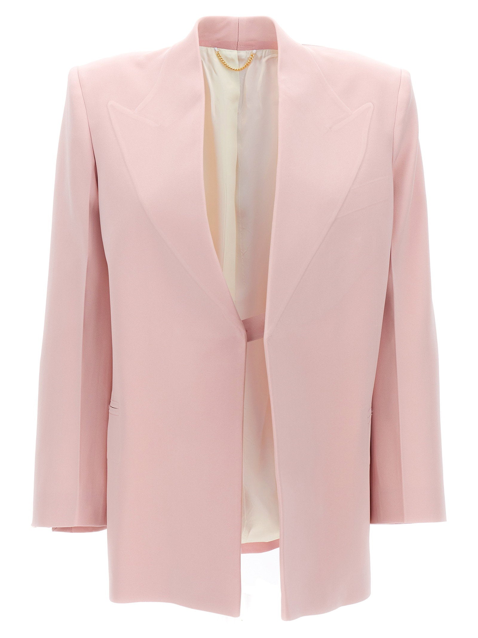 Victoria Beckham Single-breasted Blazer Jacket Pink