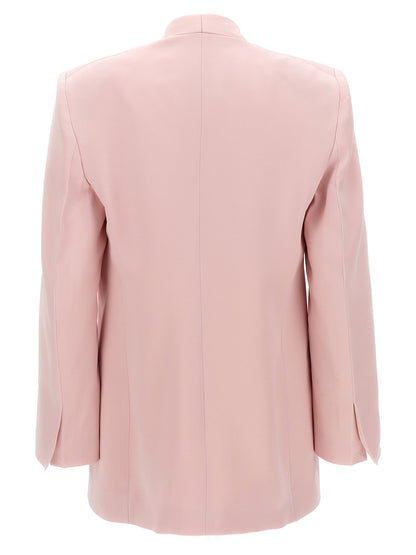 Victoria Beckham Single-breasted Blazer Jacket Pink