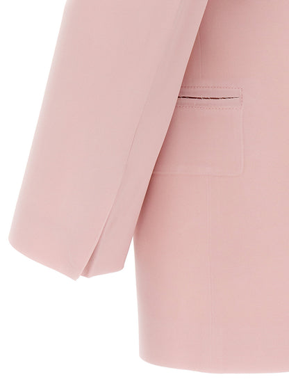 Victoria Beckham Single-breasted Blazer Jacket Pink