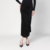 Victoria Beckham Draped Midi Skirt Black black