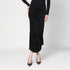 Victoria Beckham Draped Midi Skirt Black black
