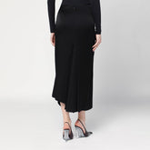 Victoria Beckham Draped Midi Skirt Black black