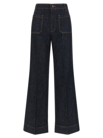 Victoria Beckham Alina Jeans Blue