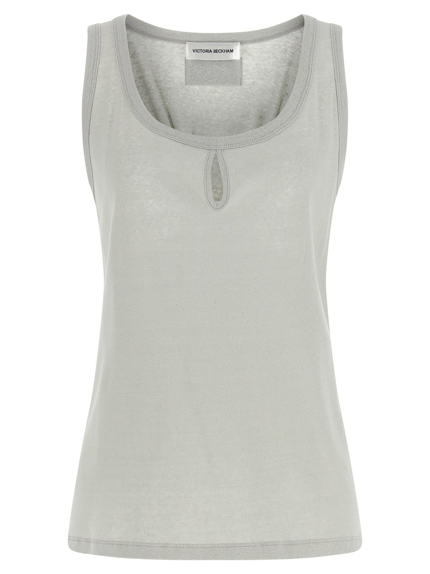 Victoria Beckham Split Tank Top Gray