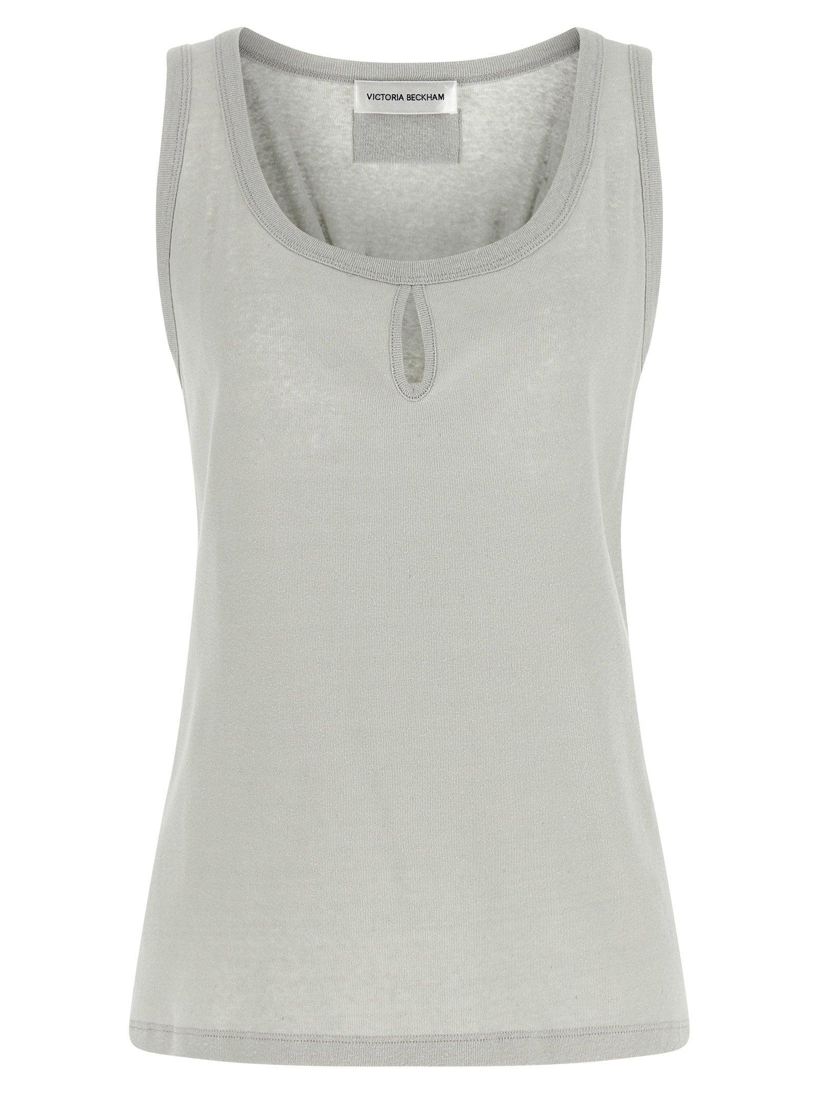 Victoria Beckham Split Tank Top Gray