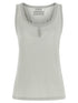 Victoria Beckham Split Tank Top Gray